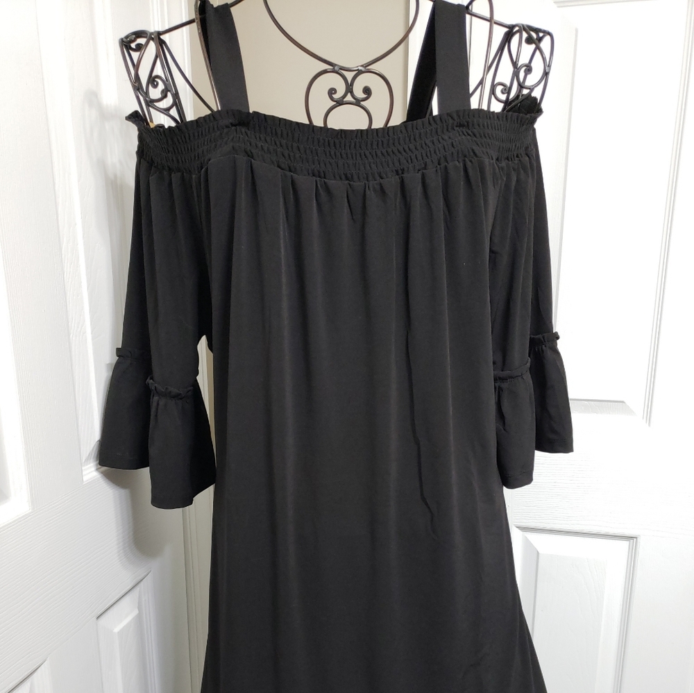 Susan Graver Size 2x Black Dress